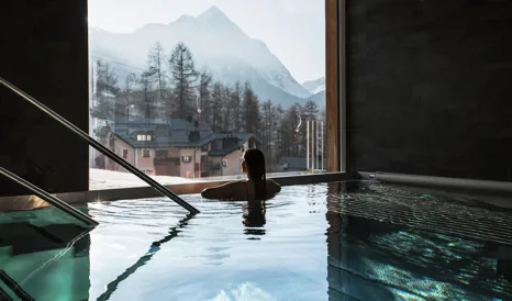 Nira Alpina Pool in Silvaplana, St. Moritz