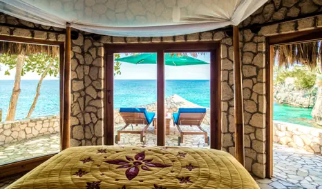Rockhouse Hotel Villa Bedroom in Negril