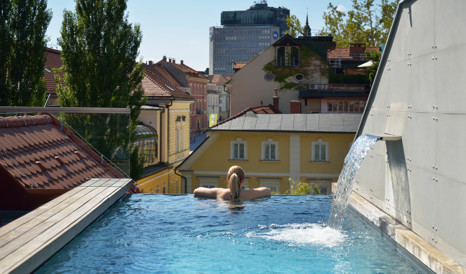 Vander Urbani Resort Pool in Ljubljana
