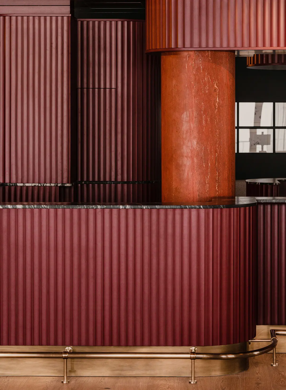 1308 The Comodo Bar Wall Detail Texture