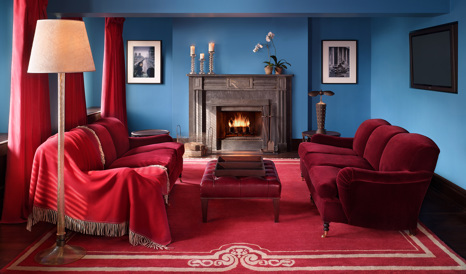 Gramercy Park Hotel Living Room Fireplace Interior Design M 03 R