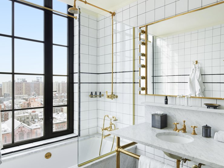 The Ludlow Hotel Studio Mini Bathroom in New York City