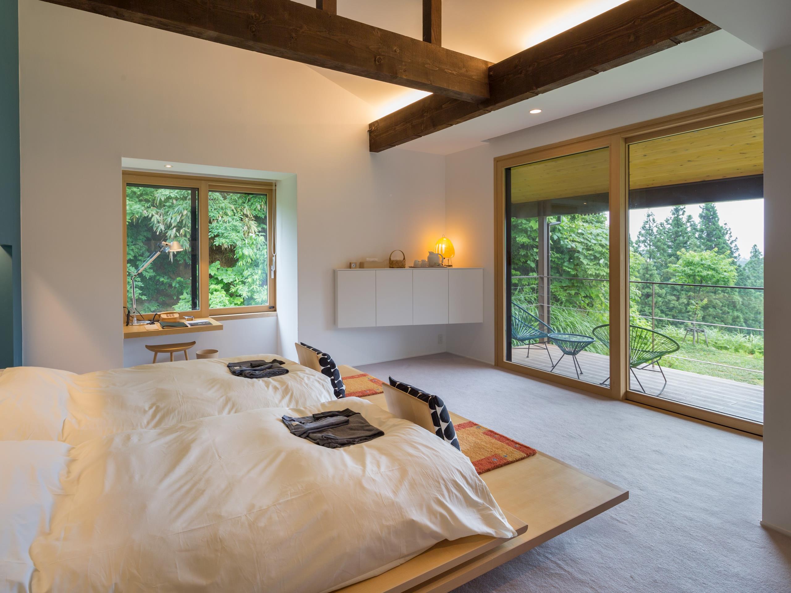 Satoyama Jujo 302 Corner Twin With Open Air Bath R 01