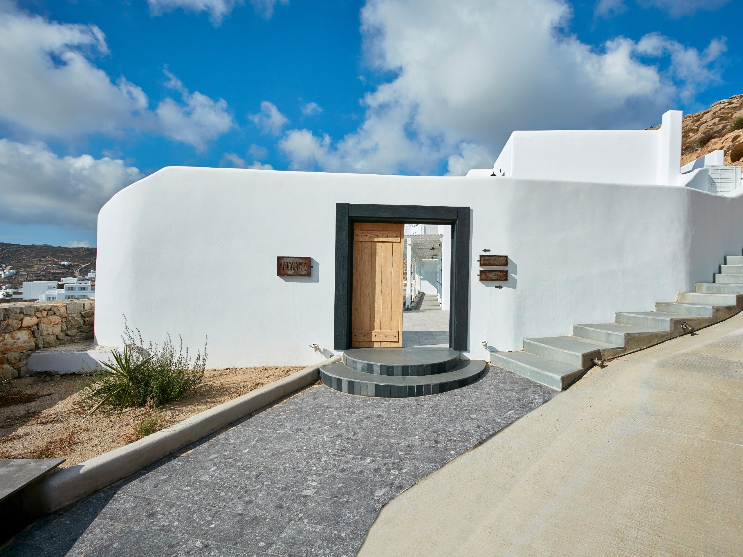 Myconian Avaton Entrance in Mykonos