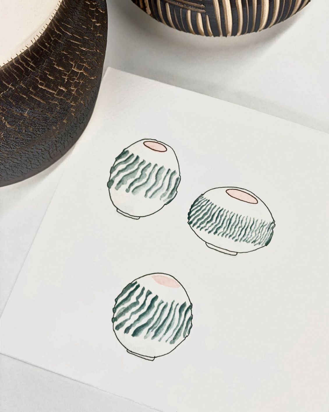 14 Chiara Ferrari Mallorca Creatives Roberto Paparkone Vase Sketch 1