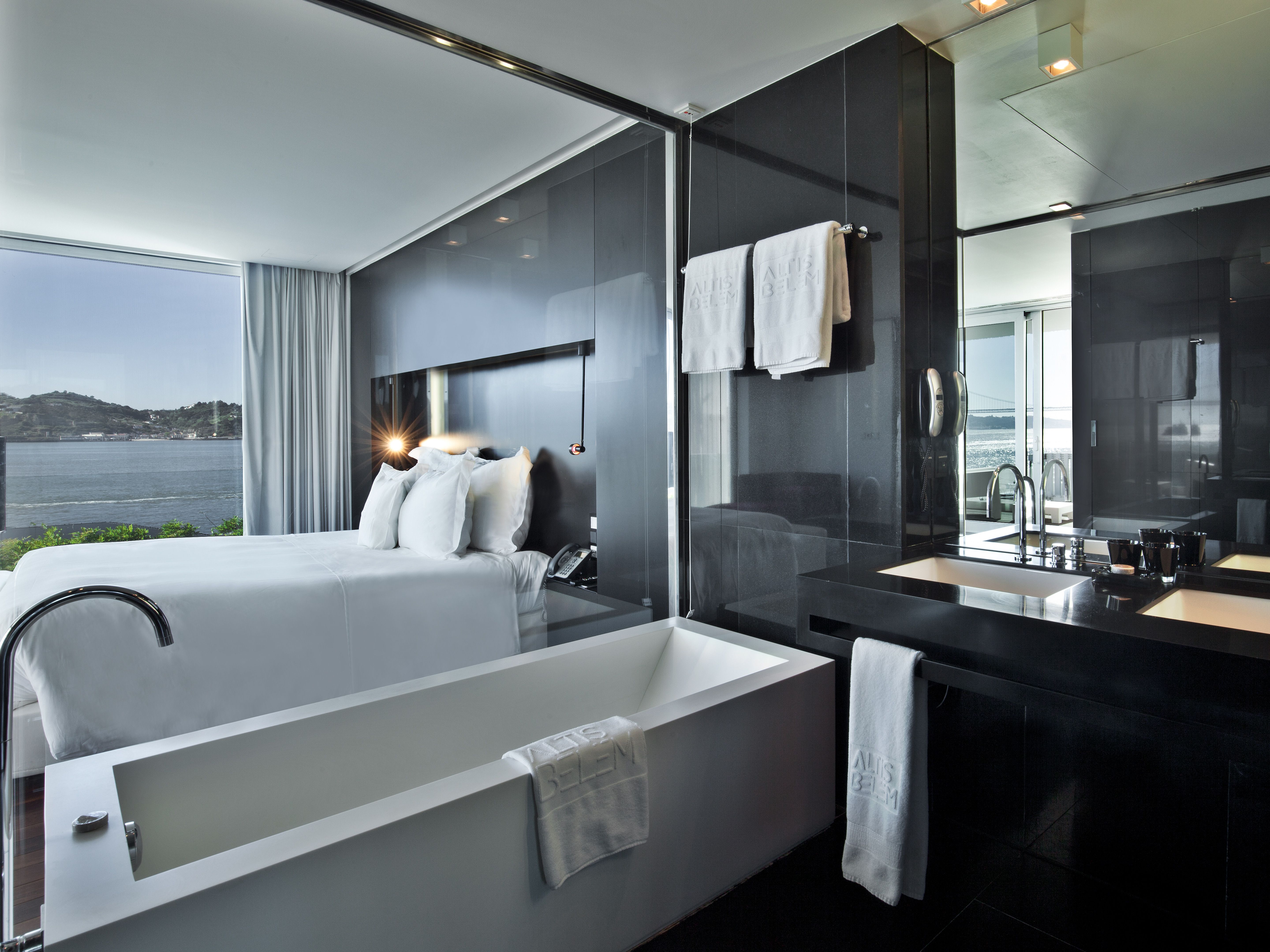 Altis Belém Bathtub Window in Lisbon