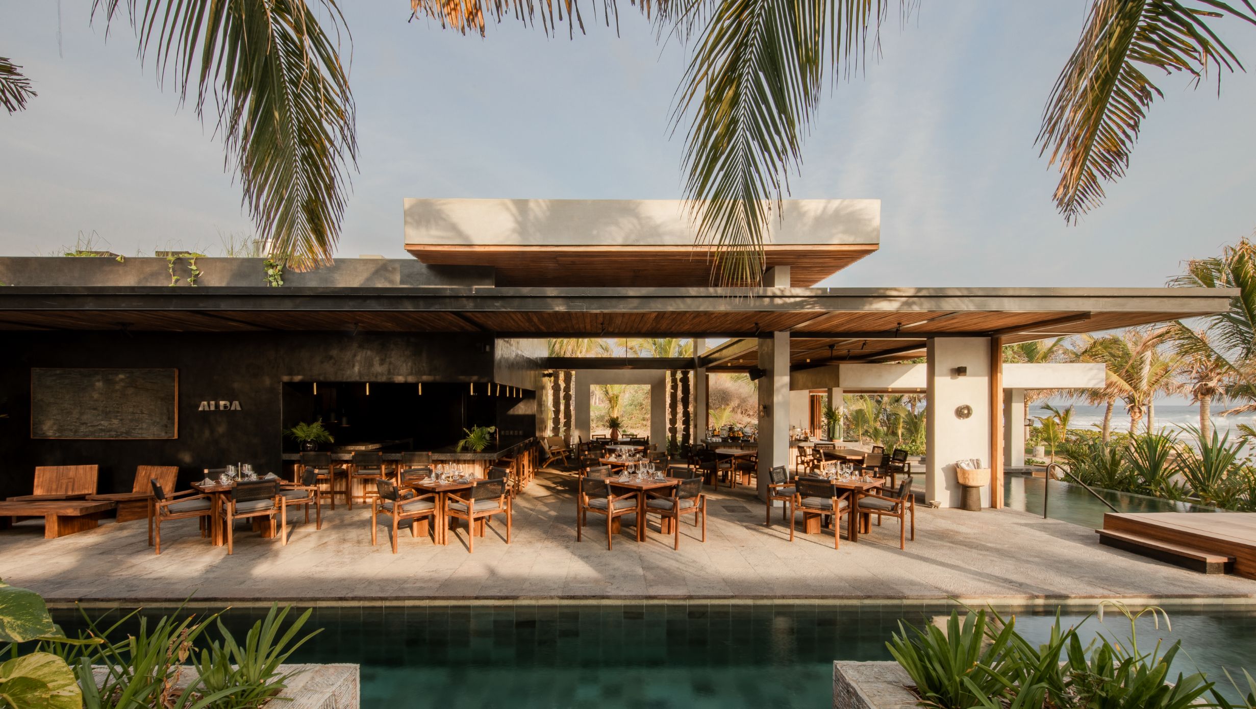 07 Top Tropical Modernist Hotels Hotelito At MUSA Restaurant Exterior