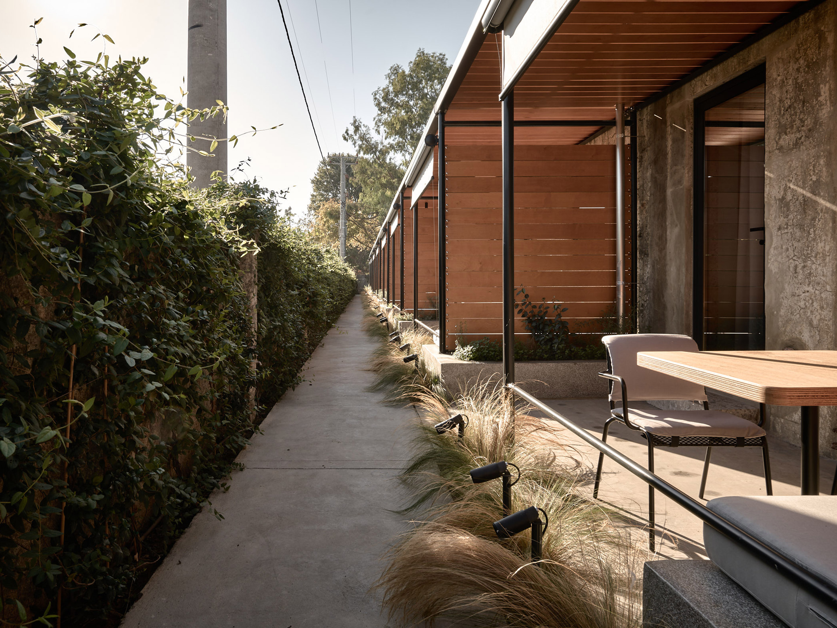 Dexamenes Seaside Hotel Interconnecting Wine Tanks Courtyard View R 03