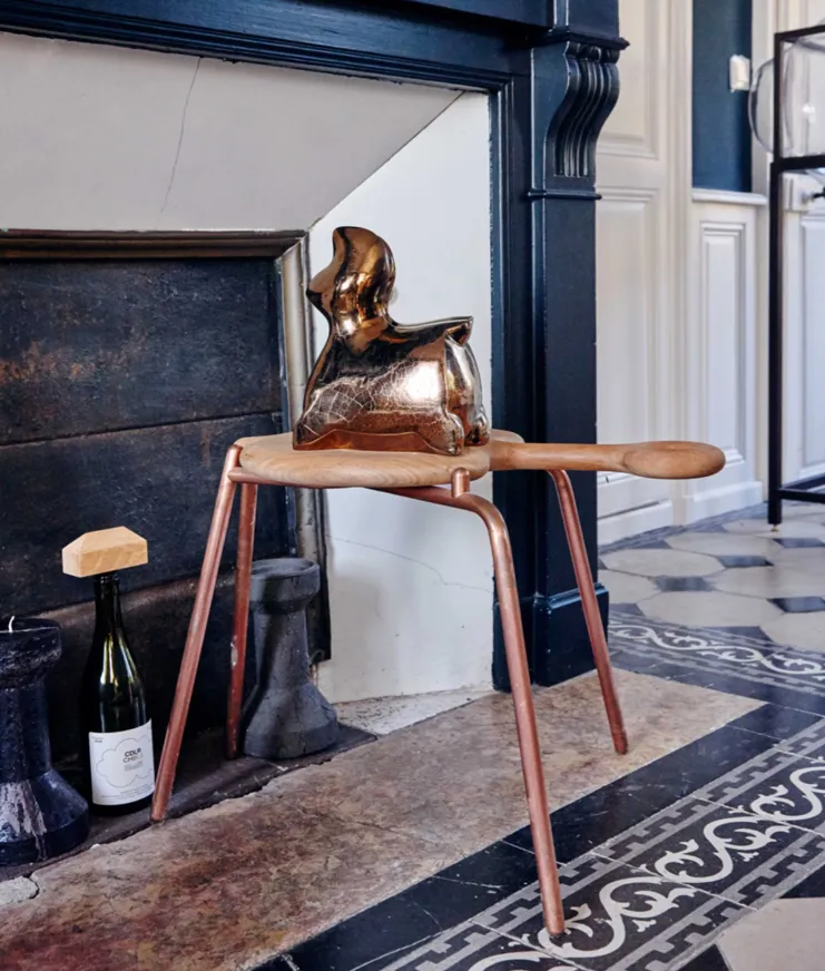 010 Chateau De La Resle Fireplace Sculpture