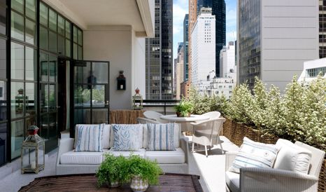 The Whitby Hotel Guestroom Terrace View in New York City