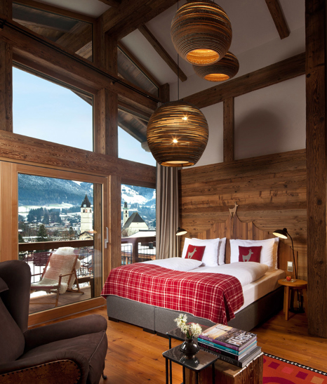 Hotel Kitzhof Mountain Design Resort Bedroom Studio City View Interior Details M 05 R A
