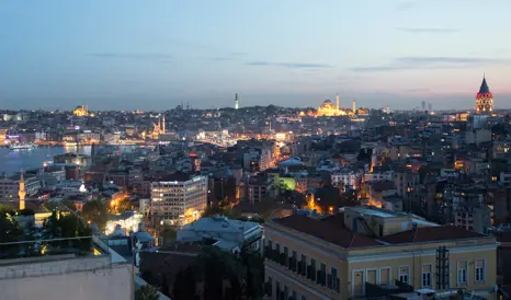 Witt Istanbul Rooftop Terrace City View By Night M 11 R