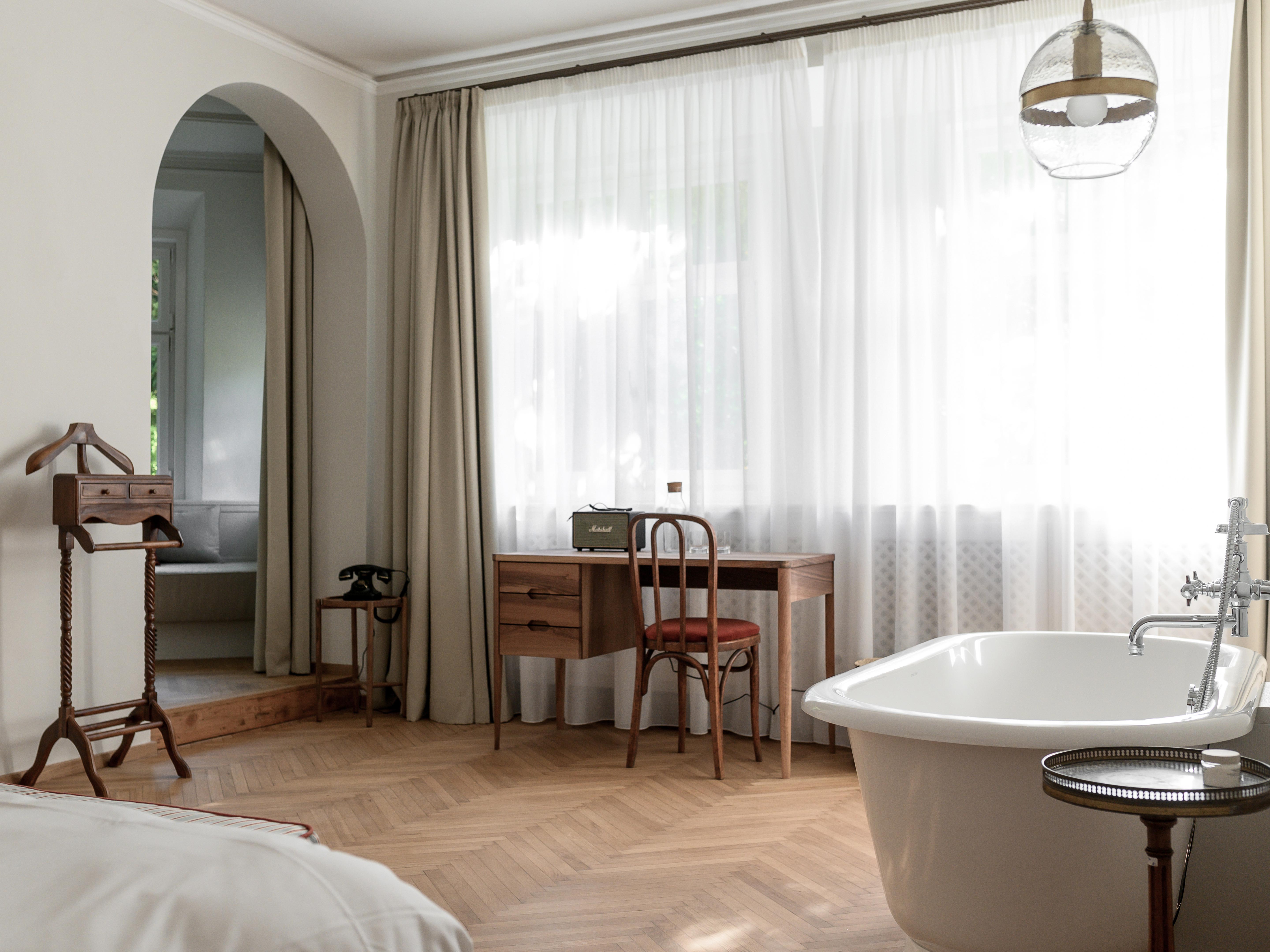 Villa Arnica Room Interior Design Details in Lana