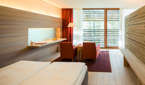 Vigilius Mountain Resort Bedroom in Lana