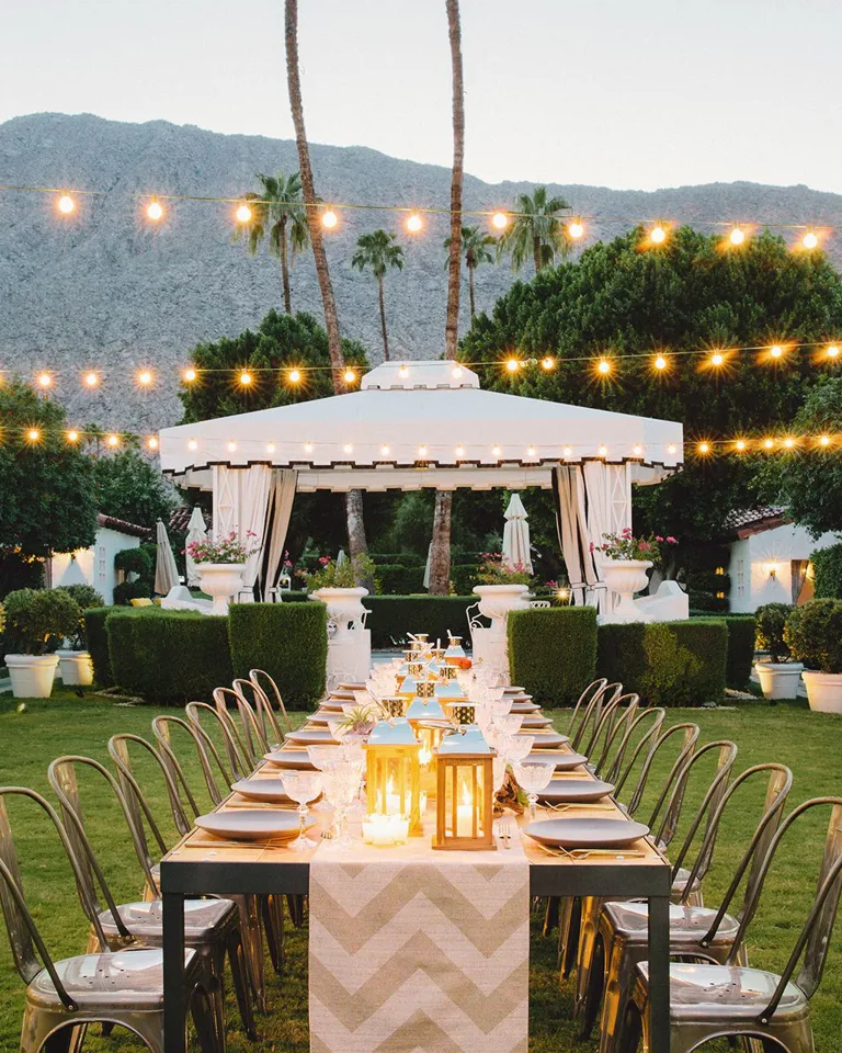 Avalon Hotel Palm Springs Garden Dining Table in Palm Spings