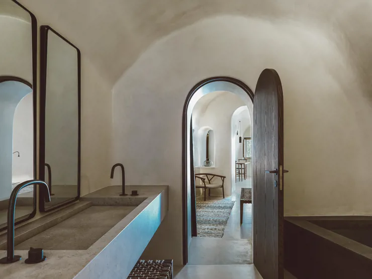 Vora Bathroom on Santorini