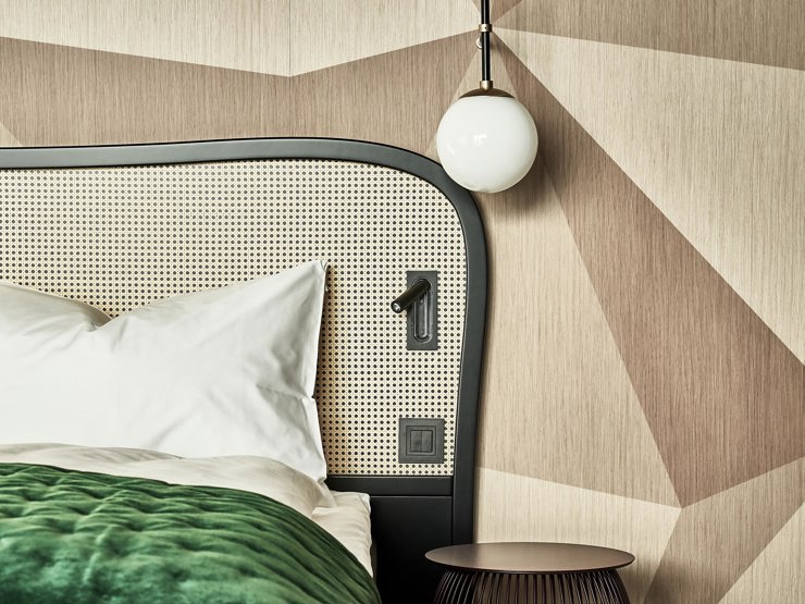 The Hide Hotel Flims Bed design details in Flims