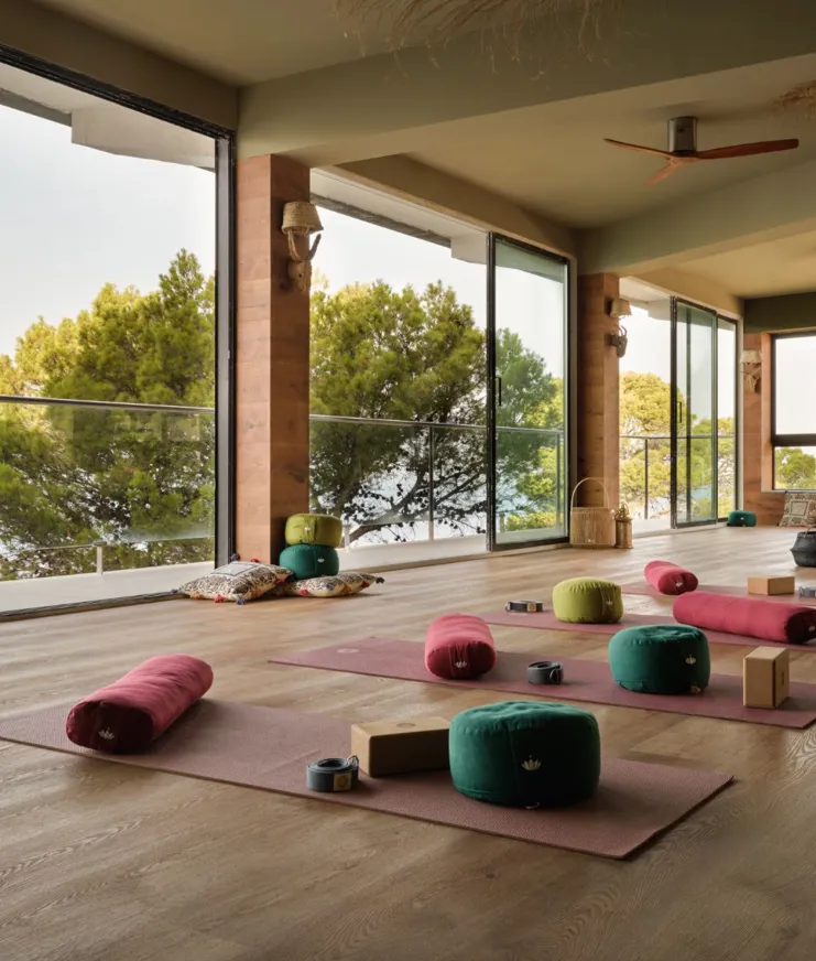 19 Female Wellness Bikini Island Mountain Hotel Port De Soller Yoga Class