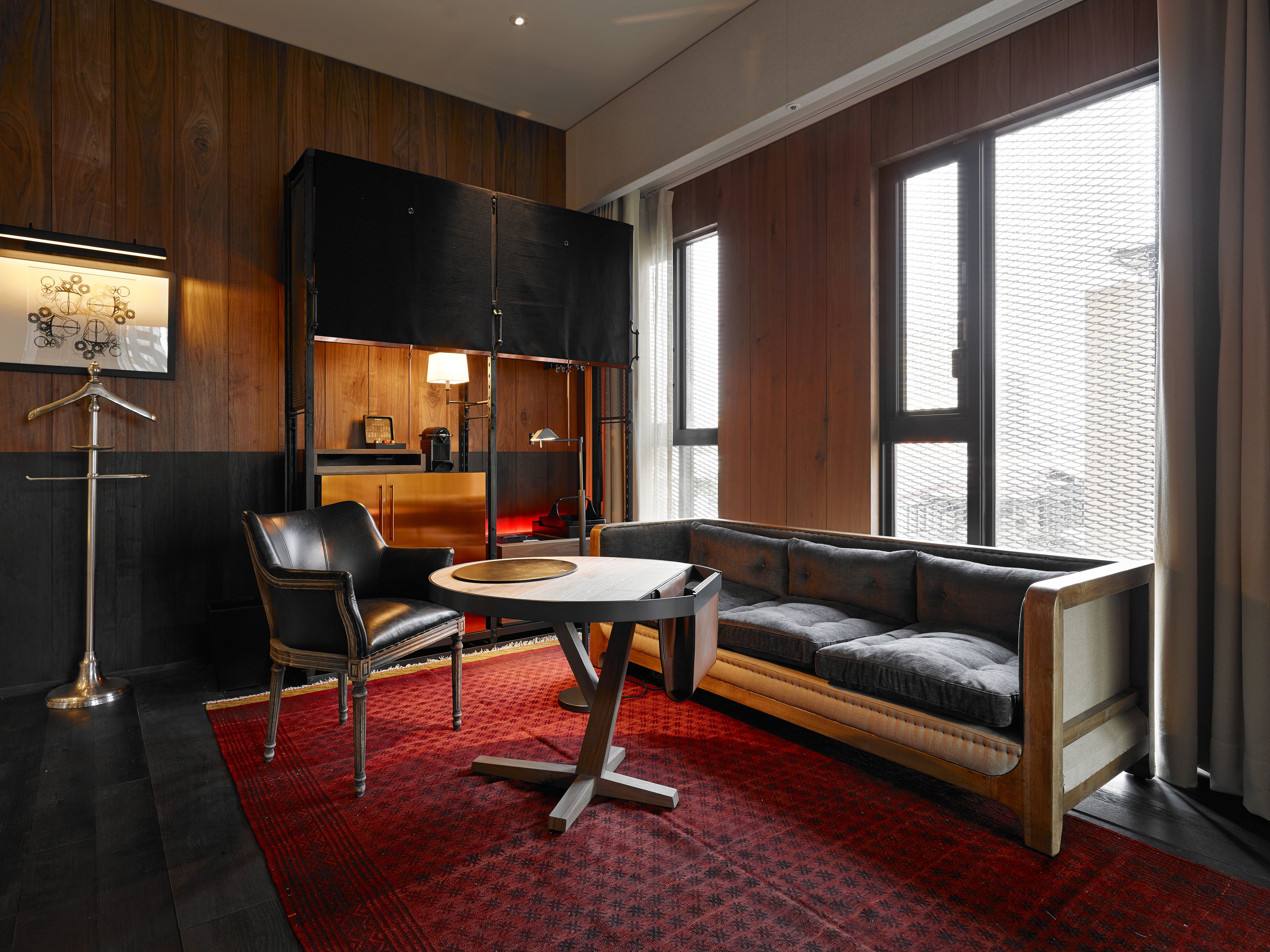 Hotel Proverbs Taipei Deluxe Couch in Taiwan