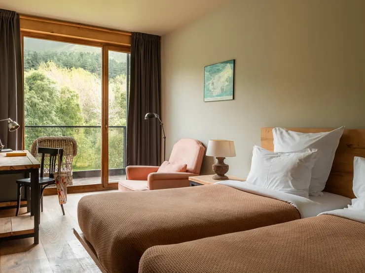 Rooms Hotel Kazbegi Twin Room Forest View V3 R 01