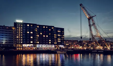 Mainport River by Night in Rotterdam