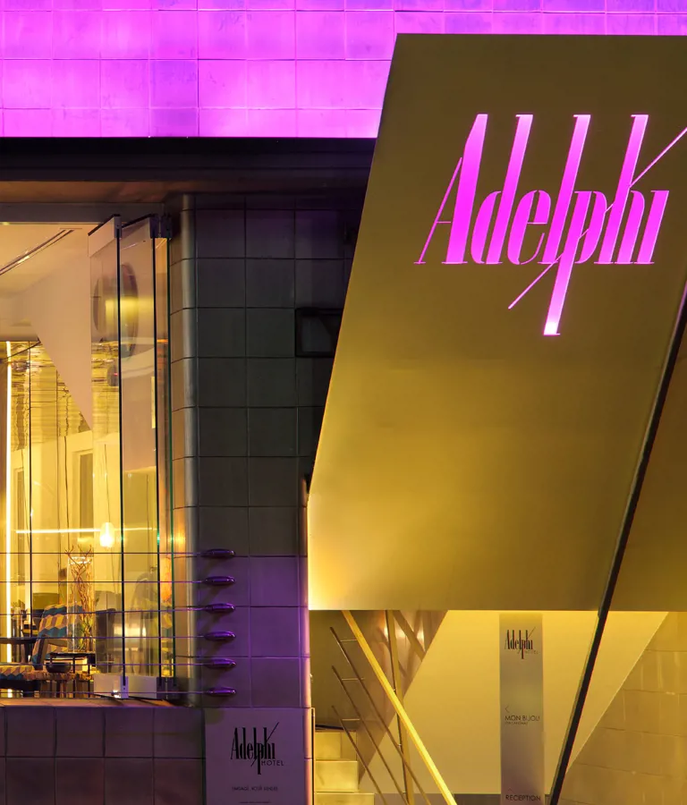 Adelphi Hotel Facade in Melbourne