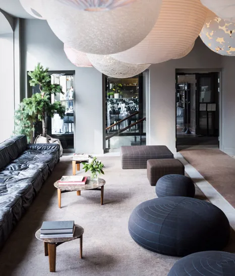 Nobis Hotel Stockholm Lobby Sofa Seats Lamps M 04 R C