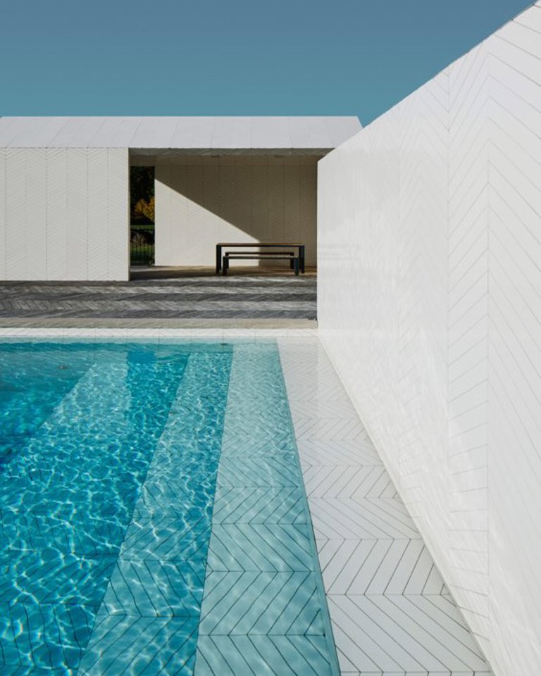 Parquet Patterned Pool