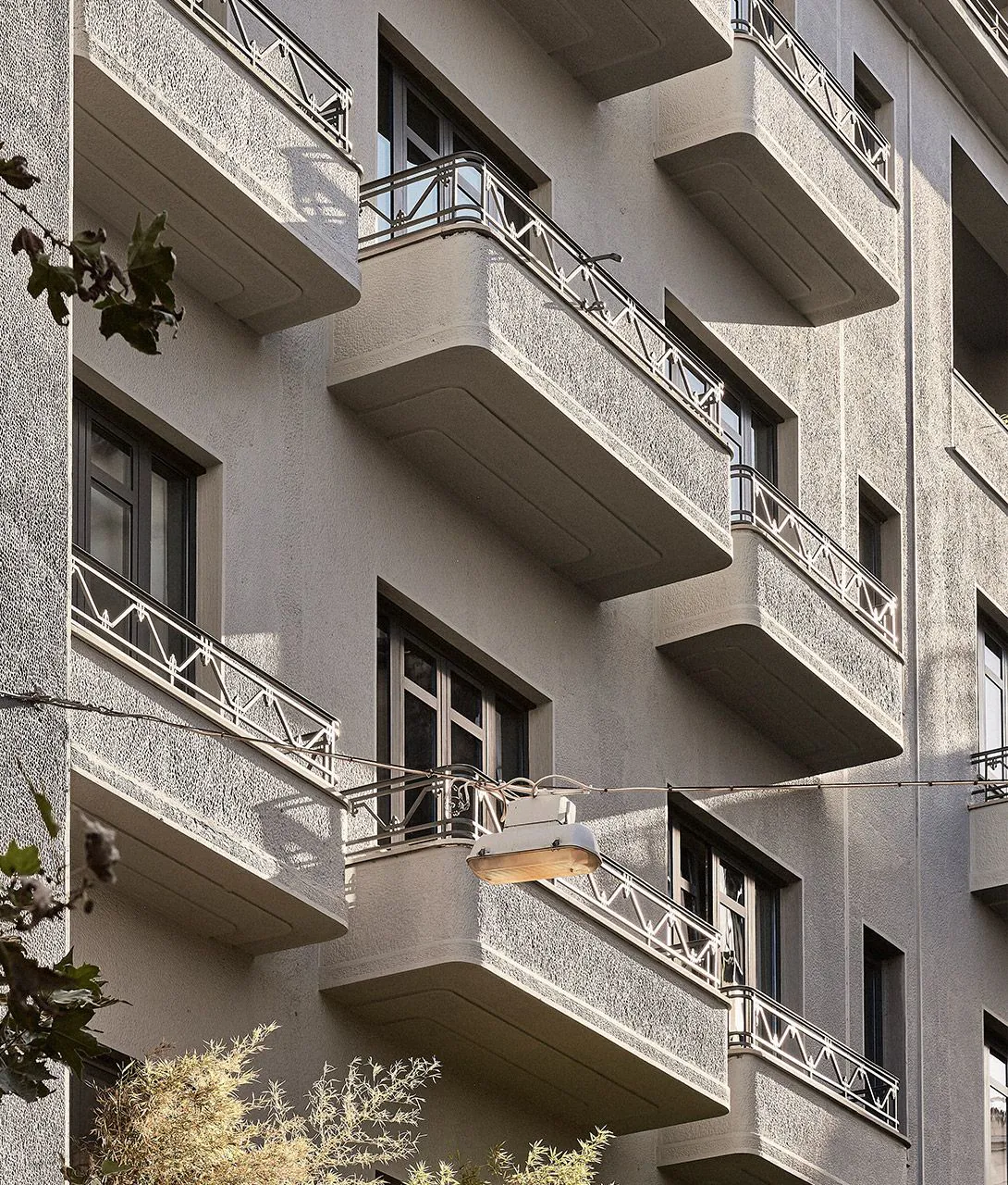 Perianth Hotel Facade in Athens