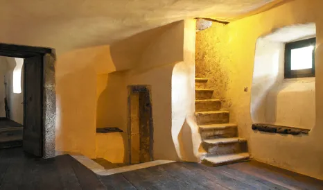 Sextantio Albergo Diffuso Stairs in Santo Stefano di Sessanio