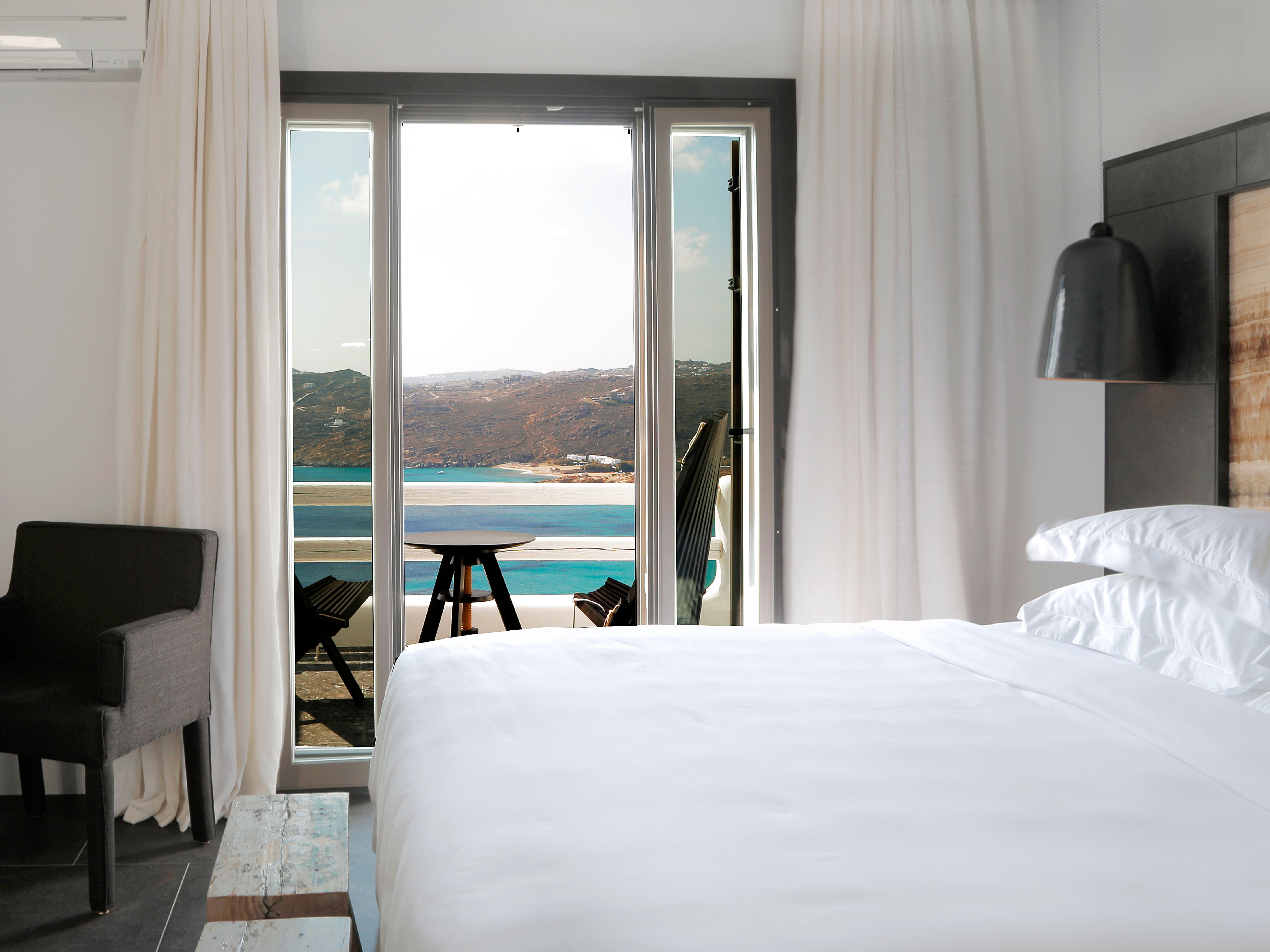 Myconian Avaton Sea View Bed in Mykonos
